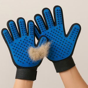 Reusable Pet Grooming Gloves - Quick Hair Removal & Massage Tool