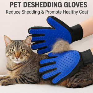 Pet Deshedding Gloves - Reduce Shedding & Promote Healthy Coat