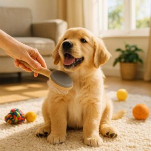 Puppy Training Brush - Gentle Introduction to Grooming