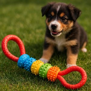 Heavy-Duty Chew-Resistant Rubber Tug Toy for Strong Chewers - Non-Toxic & Durable