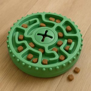 Interactive Treat-Dispensing Rubber Puzzle Toy for Dogs - Mental Stimulation & Slow Feeder